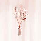 Bouquet de fleurs séchées et élégantes